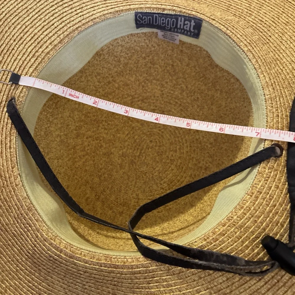San Diego Hat Company Tan Wide Brim Beacon hat UPF 50+ - Picture 4 of 6